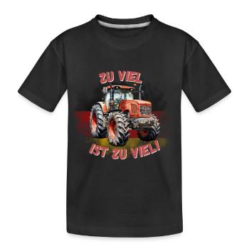 TROP, C’EST TROP ! Agriculteurs Agriculteurs Démo Dire - T-shirt bio Premium Enfant - noir - Devant