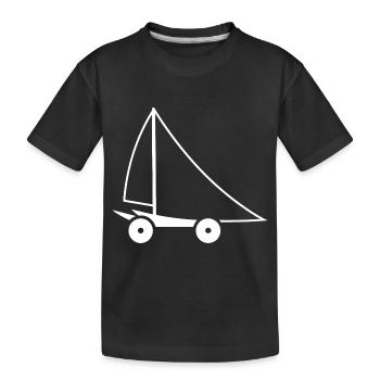 Strandsegeln - Kinder Premium Bio T-Shirt - Schwarz - Vorne