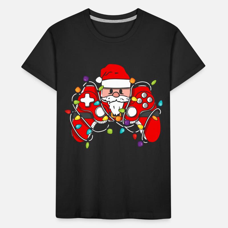 Christmas Gaming Controller Kinder Premium Bio T-Shirt
