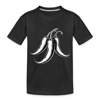 Chili - Kinder Premium Bio T-Shirt - Schwarz - Vorne