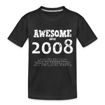 2008 - Legendary 16th Anniversary - Kids' Premium Organic T-Shirt - black - Front
