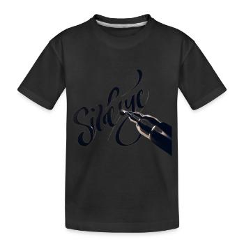 Sideeye Eye Side Eye Écriture manuscrite - T-shirt bio Premium Enfant - noir - Devant