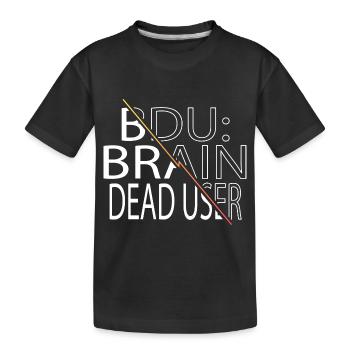 blagues déclaration hack the box glitch équestre - T-shirt bio Premium Enfant - noir - Devant