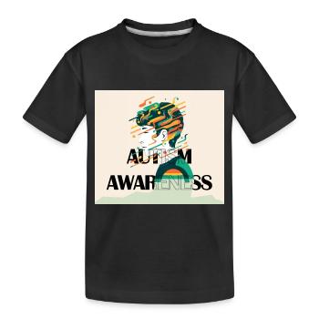 Autism awareness. - Kids' Premium Organic T-Shirt - black - Front