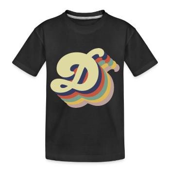 Retro-Brief - Kinder Premium Bio T-Shirt - Schwarz - Vorne