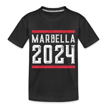 Jours fériés Marbella 2024 - T-shirt bio Premium Enfant - noir - Devant