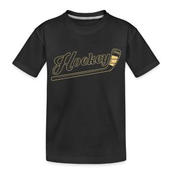 Hockey - Kinder Premium Bio T-Shirt - Schwarz - Vorne