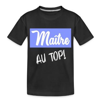 MASTER. MASTER. THANK YOU - Kids' Premium Organic T-Shirt - black - Front