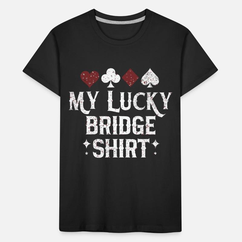 Bridge Card Game Gift Kids' Premium Organic T-Shirt