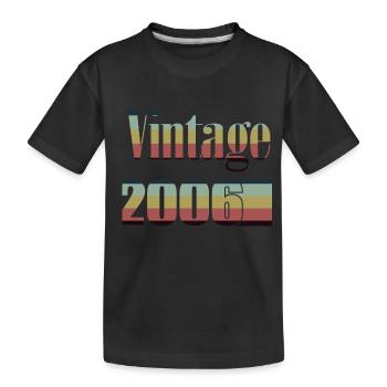2006 Geburtstag 2006 Jahrgang 2006 Geburtstag - Kinder Premium Bio T-Shirt - Schwarz - Vorne