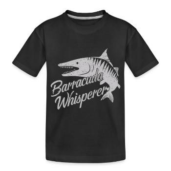 Cadeau pour l’amateur de poissons Barracuda - T-shirt bio Premium Enfant - noir - Devant