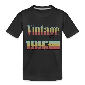 1993 Birthday 1993 Born in 1993 Birthday - Kids' Premium Organic T-Shirt - black - Front