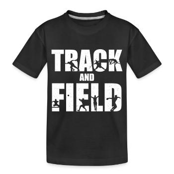 Stabhochspringer-Geschenk - Kinder Premium Bio T-Shirt - Schwarz - Vorne