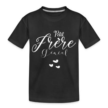 petit frère Génial - T-shirt bio Premium Enfant - noir - Devant