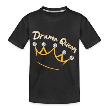 Drama Queen - Kinder Premium Bio T-Shirt - Schwarz - Vorne