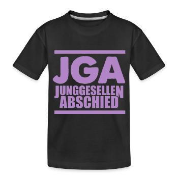 Enterrement de vie de garçon - T-shirt bio Premium Enfant - noir - Devant