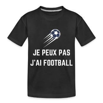 Football - Fußball - Fútbol - Calcio - Foot - Cool - T-shirt bio Premium Enfant - noir - Devant