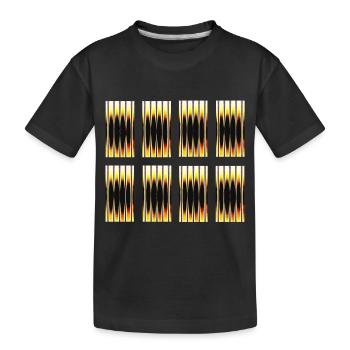 Couleur unique - T-shirt bio Premium Enfant - noir - Devant