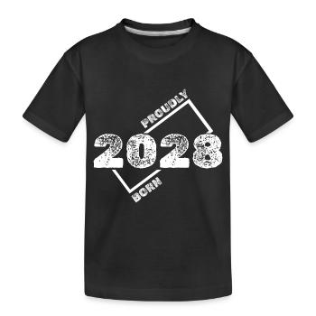 Idée cadeau 2028 - T-shirt bio Premium Enfant - noir - Devant