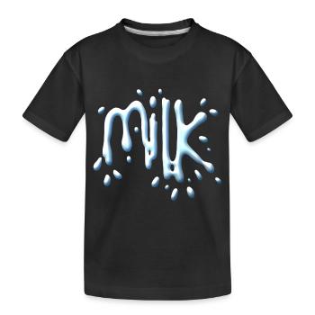 Lait - T-shirt bio Premium Enfant - noir - Devant