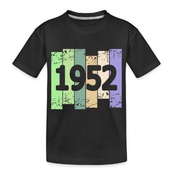 Artwork 1952 - Kids' Premium Organic T-Shirt - black - Front