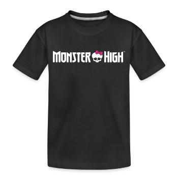 Monster High™ Logo Officiel Avec Tête De Mort - T-shirt bio Premium Enfant - noir - Devant