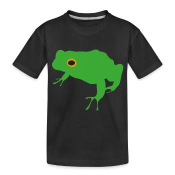 Grenouille - T-shirt bio Premium Enfant - noir - Devant