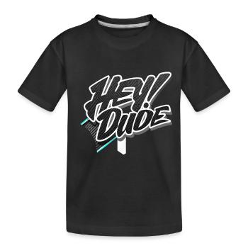 hey Kumpel - Kinder Premium Bio T-Shirt - Schwarz - Vorne