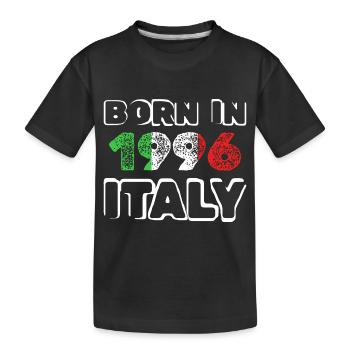 Geboren 1996 - Kinder Premium Bio T-Shirt - Schwarz - Vorne