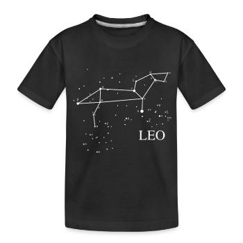 Constellation Leo - Kinder Premium Bio T-Shirt - Schwarz - Vorne