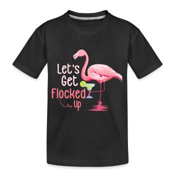 Mettons-nous en troupe Flamingo Pink Bird - T-shirt bio Premium Enfant - noir - Devant