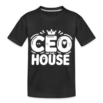 Directeur général de la Maison - T-shirt bio Premium Enfant - noir - Devant