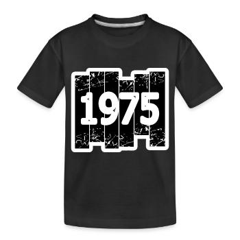 1975 - Kinder Premium Bio T-Shirt - Schwarz - Vorne