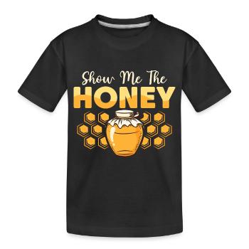 Show Me The Honey Beekeeper Apiarist Beekeeping - Kinder Premium Bio T-Shirt - Schwarz - Vorne