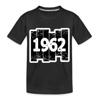 Year 1962 - Kids' Premium Organic T-Shirt - black - Front