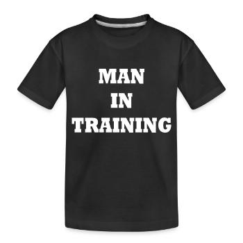 Man in Training - T-shirt bio Premium Enfant - noir - Devant