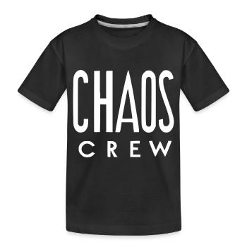Chaos Crew - Kinder Premium Bio T-Shirt - Schwarz - Vorne