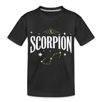 Signe astro scorpion - T-shirt bio Premium Enfant - noir - Devant