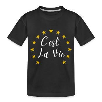 C'est La Vie Eurovision Song Contest 2025 - Kinder Premium Bio T-Shirt - Schwarz - Vorne