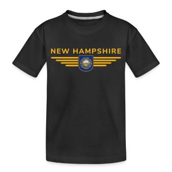 New Hampshire Fan T-Shirt – Must-have! - T-shirt bio Premium Enfant - noir - Devant