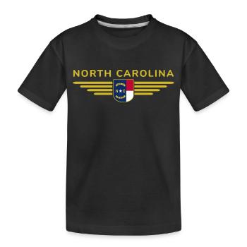 T-shirt de fan de Caroline du Nord – Élégant et unique - T-shirt bio Premium Enfant - noir - Devant