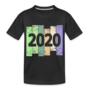 2020 - Kinder Premium Bio T-Shirt - Schwarz - Vorne