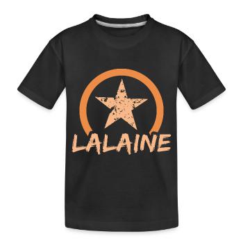 Lalaine als Vorname - Kinder Premium Bio T-Shirt - Schwarz - Vorne