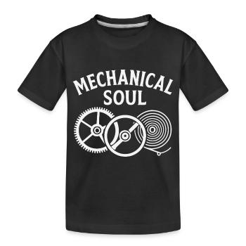Gear balance and mainspring - Kids' Premium Organic T-Shirt - black - Front