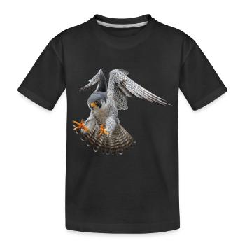Pelegrino landing - Kids' Premium Organic T-Shirt - black - Front