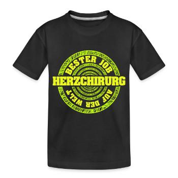 Emploi Chirurgien cardiaque - T-shirt bio Premium Enfant - noir - Devant