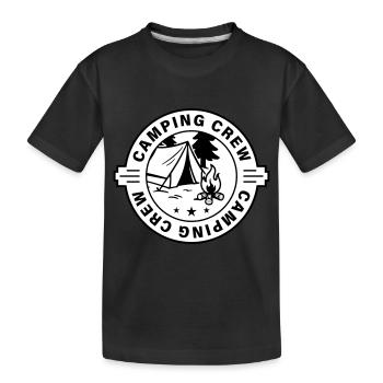Tentes de camping - T-shirt bio Premium Enfant - noir - Devant