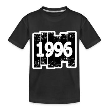 Year 1996 - Kids' Premium Organic T-Shirt - black - Front