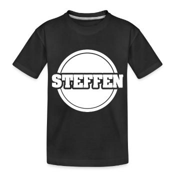 Steffen - Kinder Premium Bio T-Shirt - Schwarz - Vorne
