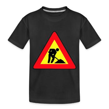 men at work - Kinder Premium Bio T-Shirt - Schwarz - Vorne